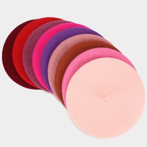 Elegante boina de lana estilo japonés vintage para mujer, versión coreana, boina gruesa multicolor natural para invierno - Product Image 3