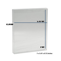 Boîtes d'emballage en plastique PET hautement transparentes, matériaux recyclés, boîte transparente de luxe moderne, impression UV, lavable, forme rectangulaire