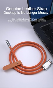 6A Zinc Alloy Liquid Silicone Data Cable With Indicator Light Charging Cable Waterproof Anti Bending Thickened Cable - Product Image 3