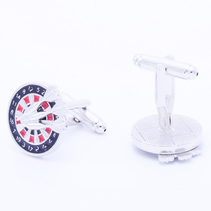 <span class=keywords><strong>Gemelos</strong></span> de Cobre Electrochapado de Alta Gama para Hombre, con Diseño Divertido de <span class=keywords><strong>Camisa</strong></span> Francesa y Juego de Dardos, Hechos en China, de Venta Caliente Transfronteriza - Product Image 2
