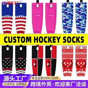 Calentadores de Piernas Personalizados para Hockey sobre Hielo, Protección Transpirable para Pantorrillas, Equipo de Entrenamiento Deportivo de Invierno - Product Image 3