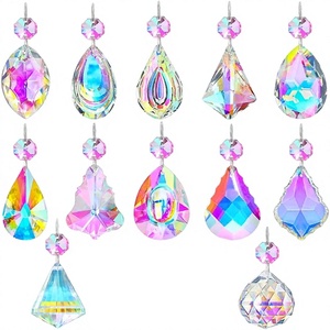 KANPURA 12 Pcs Crystal Sun Catcher Hanging Ornament Prism <b>Rainbow</b> <b>Maker</b> Religious Housewarming Home Garden Christmas Decoration - Product Image 4