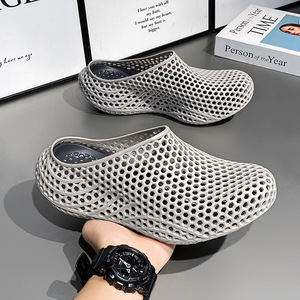 Chaussons d'été minimalistes en maille respirante imprimés en 3D, semelle souple antidérapante, style couple <span class=keywords><strong>homme</strong></span> femme, pour la maison - Product Image 1