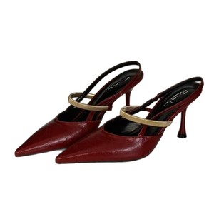 2026 French One Strap <b>Closed</b> <b>Toe</b> <b>Sandals</b>, Metal Buckle Thin Heel Backless Elegant Heels For Women Daily Commute - Product Image 5