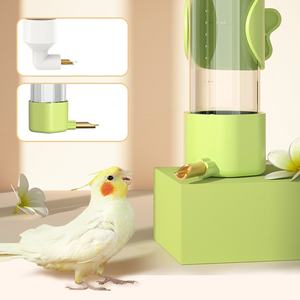 Оптовая продажа, кормушка для птиц, прозрачная акриловая кормушка для попугая, пластиковая подвесная кормушка для птиц - Product Image 2