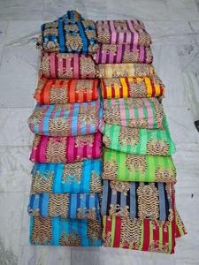 Abstract & Geometric Nonwoven Washed Twill 100% Cotton Fabric for Girls & Boys Dress Making <b>Bag</b> Use Wholesale - Product Image 2