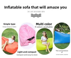 Sofá Cama Inflable Portátil para Exteriores, Membrana Interior Reforzada, Tela Oxford de Poliéster - Product Image 4