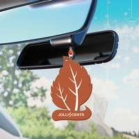 Désodorisant de voiture en papier de noix de coco naturel certifié CE, longue durée, papier écologique, formule éliminant les odeurs
