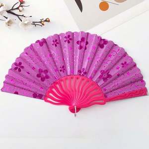 Abanico de Mano Portátil de Bambú Personalizado para Regalos Promocionales, Tallado y Pintado, Estilo Publicitario, Modelo Decorativo con Patrón - Product Image 2