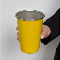Roestvrijstalen waterbeker, fruitsapbeker, anti-druppel bierbeker, casual beker, koffie- en koude drankenbeker, grote capaciteit