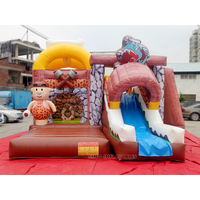 Inflável Dino Park Combo Jumping Castle com Slide para Crianças, Aniversário Dinosaur Bounce House, Festa e Aluguel, 5m - AliExpress
