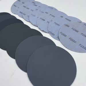 แผ่นขัดกระดาษทรายซิลิคอนคาร์ไบด์สีดำแบบมีแถบตีนตุ๊กแกสำหรับขัดหิน - Product Image 4