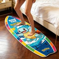 Tapis personnalisé en forme de planche de surf anime, tapis moelleux de haute qualité, tapis irrégulier