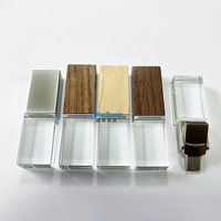 Memoria USB 2.0 Giratoria con Cristal y Luz LED, de 8GB a 64GB, Nueva para iPhone