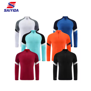 Yüksek kalite özel Logo yarım sıkıştırılmış futbol eğitimi spor erkekler ve çocuklar için düşük maliyetli uzun kollu eşofman - Product Image 2