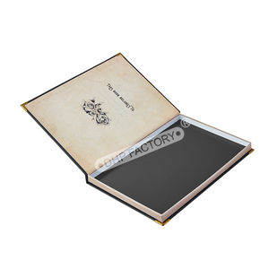 Caja <span class=keywords><strong>de</strong></span> papel rígido Prgung Heifolie con forma <span class=keywords><strong>de</strong></span> libro falso con logotipo en relieve estampado <span class=keywords><strong>de</strong></span> lámina dorada personalizada - Product Image 5
