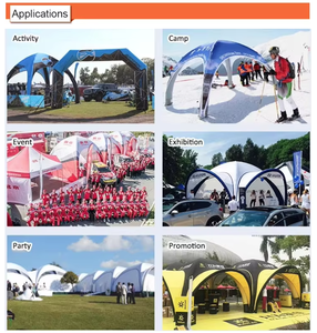 Negozio di 13ft/4x4m Portatile evento all'aperto mostra baldacchino oxford copertura gonfiabile tenda gonfiabile tenda a cupola gonfiabile campeggio - Product Image 6