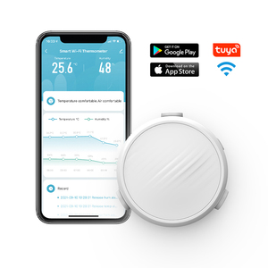 Nhiệt Kế Đo Độ Ẩm Không Dây <span class=keywords><strong>Usb</strong></span> <span class=keywords><strong>Mini</strong></span> Thông Minh Hình Tròn Bán Chạy Dành Cho Hộ Gia Đình Trong Nhà Phòng Bếp Và Màn Hình Em Bé - Product Image 1