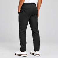 Pantalon de golf thermique décontracté à jambe droite et fermeture éclair conique, éco-responsable, pour hommes, avec logo personnalisé pour golfeurs