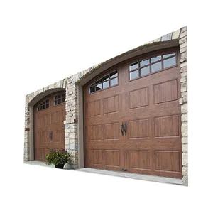 High quality best price Beautiful automatic garage door wood garage door