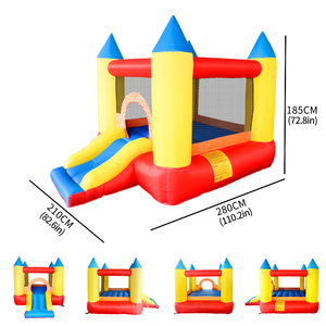 Château Gonflable en Tissu Oxford pour Fêtes d'Anniversaire Intérieures et Extérieures – <span class=keywords><strong>Petit</strong></span> Château Gonflable Rebondissant – Offre Spéciale - Product Image 6