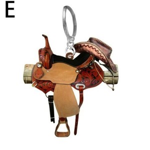 Nova Chegada: Chaveiro de Acrílico com Pingente de Sela de Cowboy Ocidental e Sela de Cowgirl para Homens e Mulheres - Product Image 6