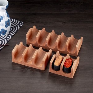 Soporte Profesional Premium de Madera Natural Sostenible para <span class=keywords><strong>Sushi</strong></span> y Tacos, Exhibidor <span class=keywords><strong>Creativo</strong></span> Japonés para Rollos Hechos a Mano, Resistente - Product Image 2