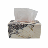 Boîte à mouchoirs en marbre Weivista, distributeur de serviettes pour la salle de bain à domicile, emballage en carton