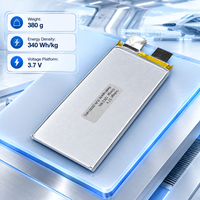 Sel Baterai Lipo 3.7V 5C 35000mAh 340Wh/kg Solid State Cell High Cycle, Dapat Disesuaikan untuk FPV Racing & Baterai Drone Jarak Jauh