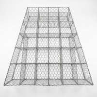 Cage en pierre personnalisée en treillis soudé galvanisé pour mur de soutènement et protection des pentes de rive