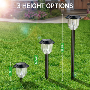 Hot bán năng lượng mặt trời Powered LED Pathway đèn cảnh quan và con đường chiếu sáng trang trí nội thất ngoài trời gardne mặt đất sân đường lái xe đèn ánh sáng ấm áp - Product Image 5