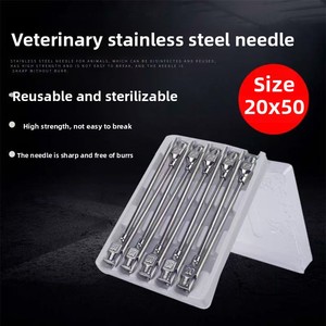 Aguja Veterinaria de Acero Inoxidable de Pared Gruesa <span class=keywords><strong>para</strong></span> Jeringa, <span class=keywords><strong>para</strong></span> Inyección de Vacunas en Cerdos, Ganado, Ovejas, Pollos, Patos, Gansos, Conejos, Perros - Product Image 5
