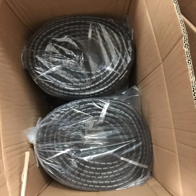 Kabel pembungkus Spiral hitam untuk manajemen kabel