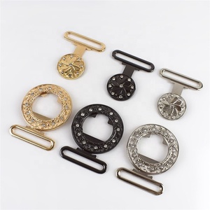 Meetee AP303 capa Aleación de diamantes de imitación botón señoras cinturón talla hebillas - Product Image 2