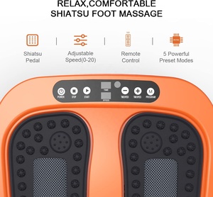 Máquina masajeadora de pies, masajeador de pies con vibración de desguace rodante con calor, masaje de pies Shiatsu para circulación - Product Image 4