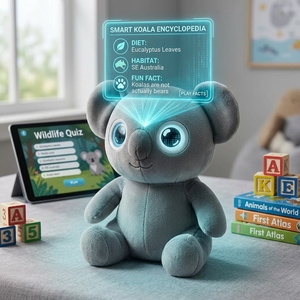 Cuteyeah Koala Parlant IA Électrique Peluche Animale Jouet Cadeau Enfants Fête d'Anniversaire Compagnon Doux Déballage Attrayant Non Toxique Nouveauté 2026 - Product Image 3
