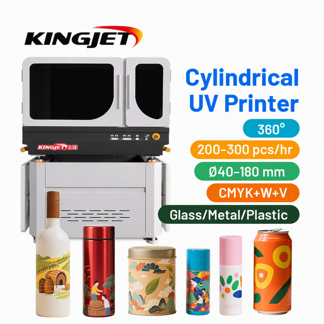Wholesale High Speed Digital Cylinder UV Printer Rotary UV Printer 360 Round UV Cylinder Printing Machine for Bottle
