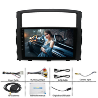 Pour Mitsubishi Pajero 2006-2014, autoradio GPS 9 pouces, lecteur multimédia, WIFI, 4G LTE, Android Auto, CarPlay, DSP, fonction d'aide à la marche arrière
