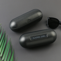 Étui à lunettes E88 personnalisable, tendance, créatif, semi-rigide, à motif solide, portable, résistant à la pression, protecteur
