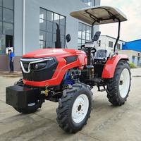 Tracteur agricole de 50 ch à 80 ch avec chargeur 4x4, tracteur compact diesel, mini-tracteurs agricoles