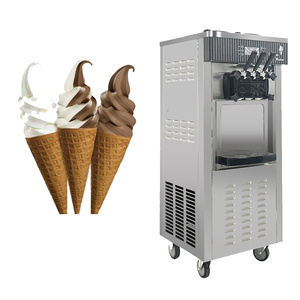 Machine à crème glacée commerciale SUS304 de 20L-28L/H, fabricant de yogourt glacé - Product Image 5