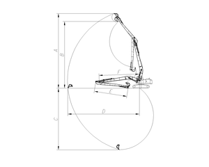 Fabrieksgecustomizede 13 meter lange arm 307 minigraafmachine met 0,2 kubieke meter bakopzetstuk - Product Image 5