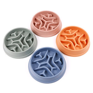 Mangkuk makanan lambat bentuk kepingan salju hewan peliharaan eksplosif untuk anjing antilicin dan tidak jatuh awet pengumpan lambat - Product Image 1