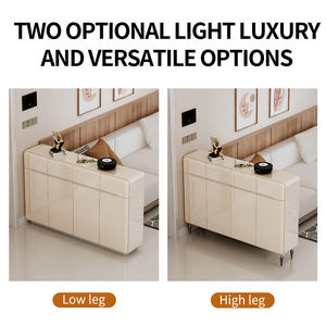 <span class=keywords><strong>Meuble</strong></span> à chaussures convertible contemporain pour salon avec tiroir à fermeture douce, en bois écologique - Product Image 6