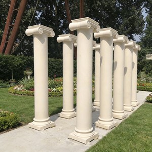 Colonnes creuses en marbre naturel de style grec et romain, personnalisées, pour la décoration de bâtiments résidentiels et hôteliers – Vente directe usine - Product Image 1