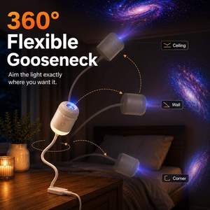 <span class=keywords><strong>Proyector</strong></span> Holográfico Oceánico 5D USB, Ajustable 360 Grados, Luz Nocturna LED con Proyección de <span class=keywords><strong>Cielo</strong></span> <span class=keywords><strong>Estrellado</strong></span> Cósmico - Product Image 4