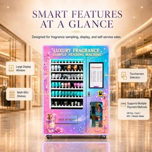 Distributeur automatique de parfums commerciaux avec écran tactile 21,5 pouces et paiement par carte pour projets hôteliers, aéroportuaires, de beauté et de vente au détail - Fournisseur - Product Image 5