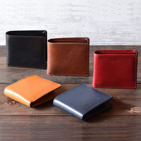 Dompet Kartu Lipat RFID Blocking Custom, Tipis untuk Pria dengan Kantong Koin, Minimalis, Bahan Kulit Halus, Tempat Kartu Kredit untuk Penggunaan Sehari-hari