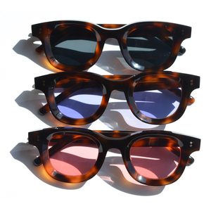 Lunettes de soleil personnalisées <span class=keywords><strong>Vicente</strong></span> pour hommes, haute qualité, verres polarisés bleus épais, style vintage/verre sous vide, couleurs personnalisées rose jaune - Product Image 5