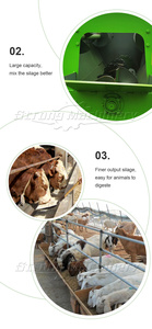 เครื่องผสมอาหารม้าวัวแนวนอนแบบมืออาชีพ TMR เครื่องบดเครื่องเงิน TMR - Product Image 2